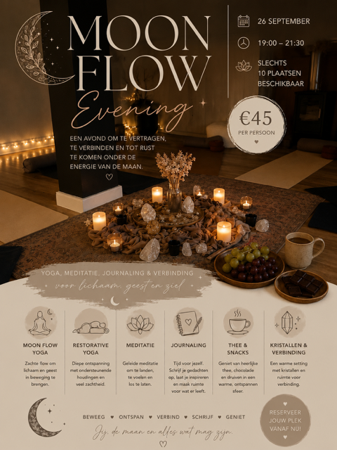 โจ Magische ๐ Moon Flow Avond ๐ 26/09/2026